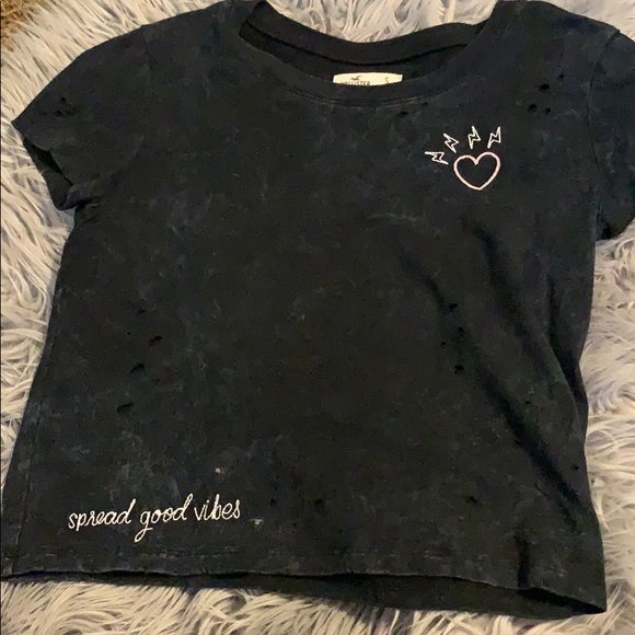 Hollister Tops - Black Hollister crop top Hollister Tops - Black Hollister crop top